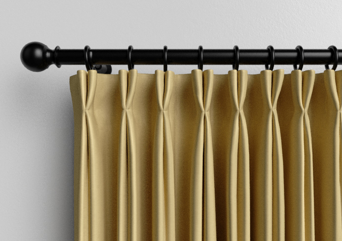 Akoya Faux Silk, Lustre Old Gold - Made to Measure Curtains - Image 10